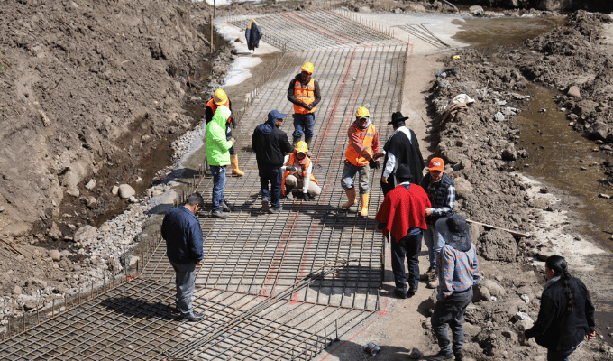 Nuevos puentes en Quisapincha mejorarán transporte de productos