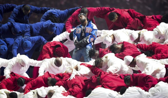 Kendrick Lamar brilló en el show de medio tiempo del Super Bowl