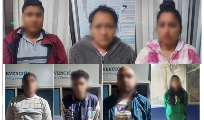 Megaoperativo en Guaranda: Hay siete detenidos.