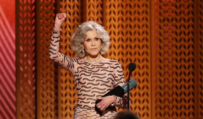 Jane Fonda impacta con su discurso en los SAG Awards