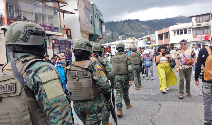 Militares refuerzan la seguridad en el feriado de Carnaval