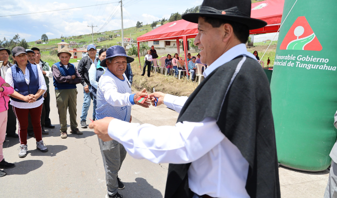 Tungurahua mejora el acceso al agua para 600 familias