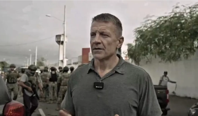 ¡Erik Prince, el polémico fundador de Blackwater, estuvo en Guayaquil!