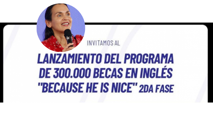 Gobierno lanza becas de inglés y ministra le ofrece cupo a Correa
