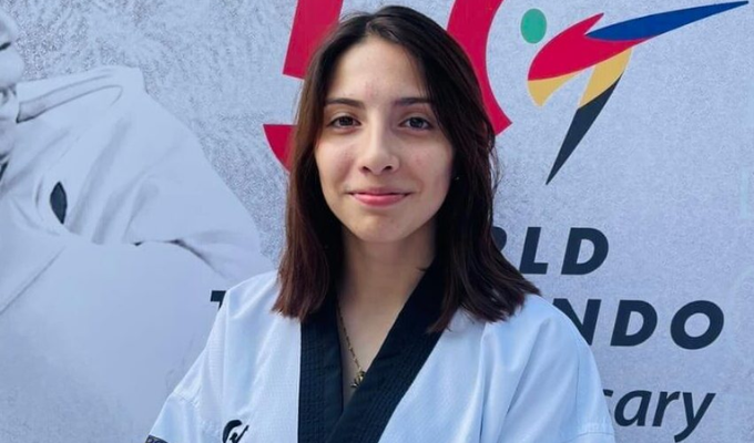 Montserrat Vilatuña, vicecampeona panamericana juvenil de taekwondo