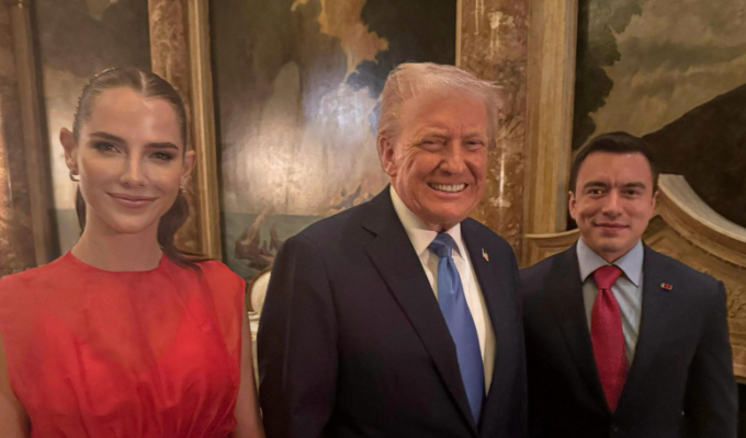 "Felicitaciones a Daniel Noboa, no los defraudará", dice Trump