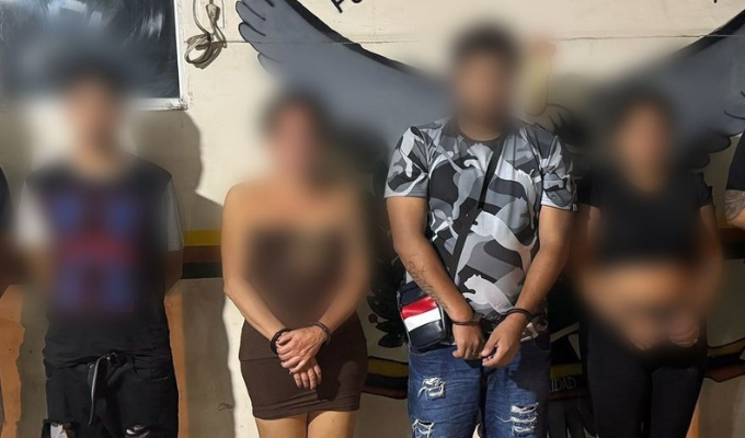 Cuatro integrantes de "Los Choneros" detenidos por extorsión
