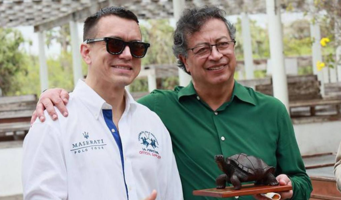 Noboa responde a Petro, apuesta por fortalecer relación con Colombia