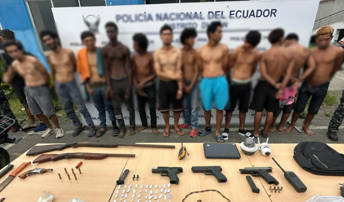 Impactante operativo “Tormenta 27” en Durán deja 13 aprehendidos