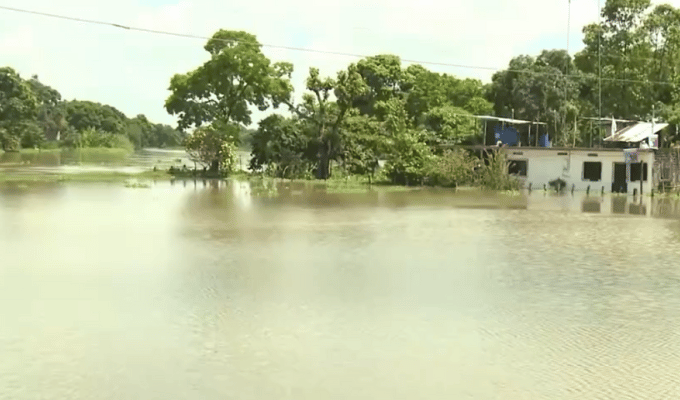 Desbordes, lluvias y descargas de represa