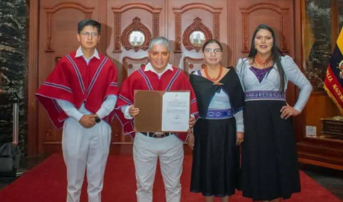 ¡Mushuc Runa recibió homenaje en la Asamblea!