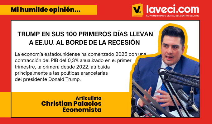 Trump en sus 100 primeros días llevan a EE.UU. al borde de la recesión