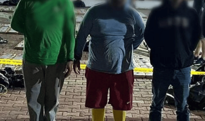 ¡Cae tremenda carga de droga en altamar!