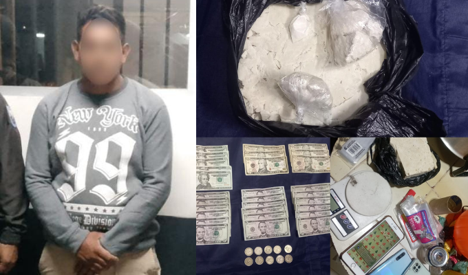 Detienen a hombre con 425 gramos de droga en operativo sorpresa