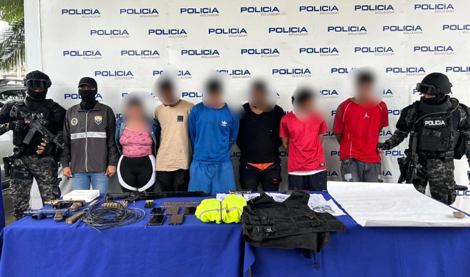 Seis aprehendidos en Machala por vinculación con atentados