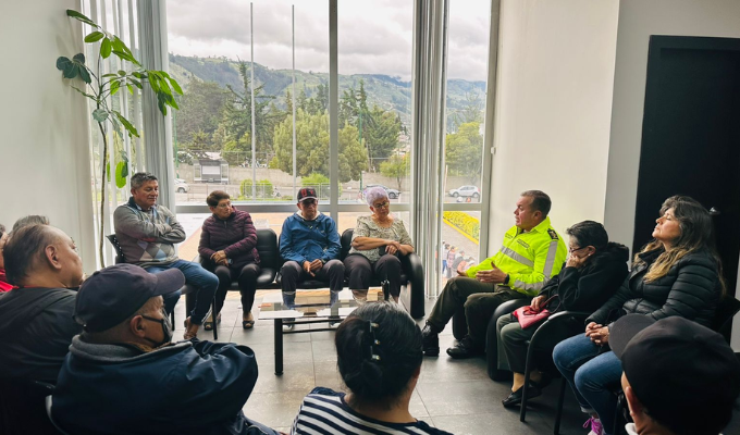 Policía Nacional refuerza la seguridad en Ambato con apoyo de líderes