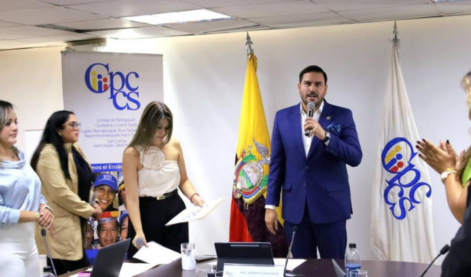 Andrés Fantoni vuelve a presidir el Cpccs para 2025-2027