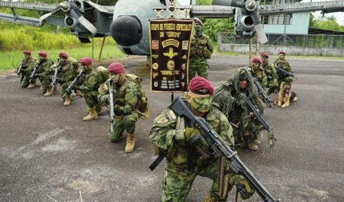 ¡Refuerzo armado en la selva! Llegan 100 militares a la frontera