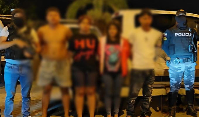 ¡Cayó la banda “R7”! Cinco extorsionadores capturados en Pedernales