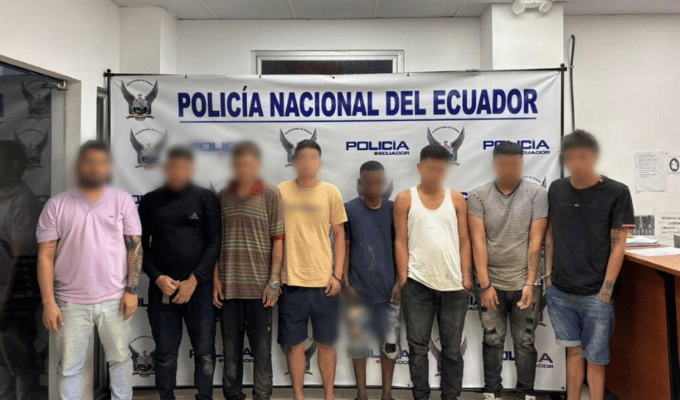¡Ocho atrapados tras robo en Daule!