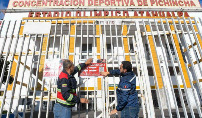 El Atahualpa, cerrado con sellos por riesgo explosivo