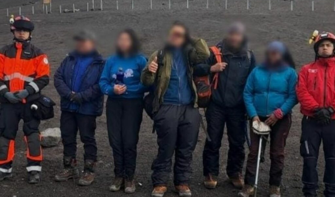 Del Cotopaxi ocho excursionistas fueron rescatados en plena montaña