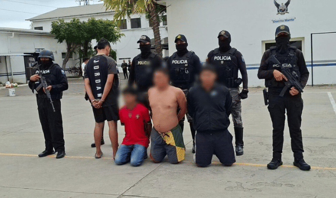Balacera en Jipijapa deja un muerto y cuatro capturados por extorsión