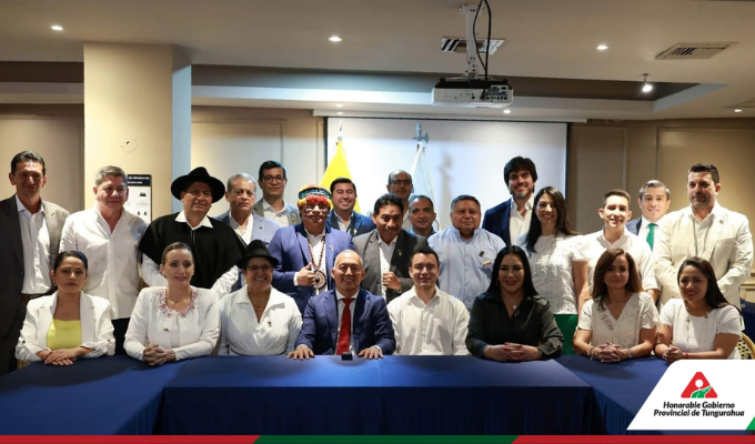 Tungurahua alzó la voz en reunión con Noboa y prefectos