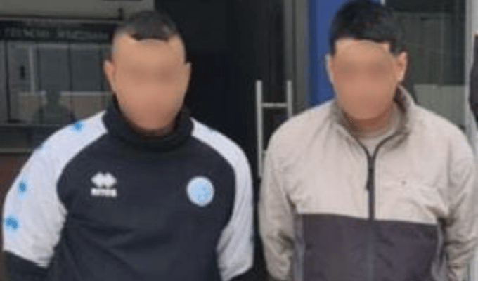 ¡Extorsionaban desde una moto y cayeron en Imbabura!