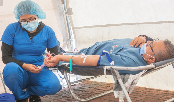 ¡Ambato se pinta de rojo! Cruz Roja organiza mega jornada de donación