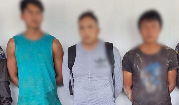 ¡Cayó trío minero! Policía atrapó a tres sujetos por minería ilegal