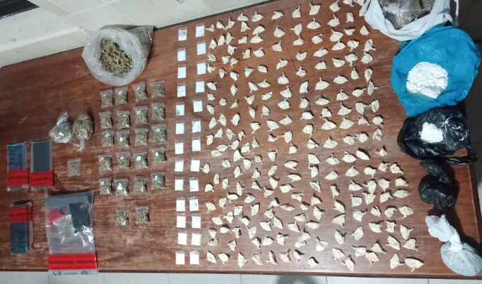 Vivienda en Pelileo: Centro de acopio y venta de drogas desmantelado