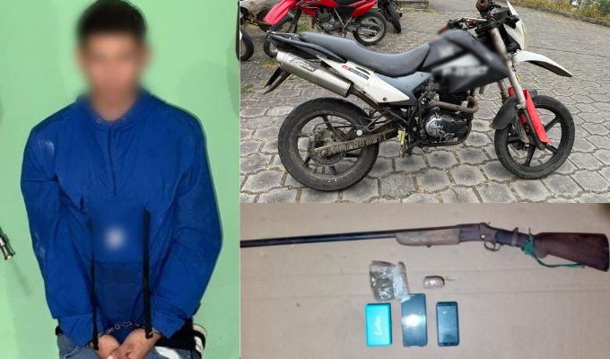 Operativo "Tsunami 8": Lo pillan con carabina y droga en Echeandía