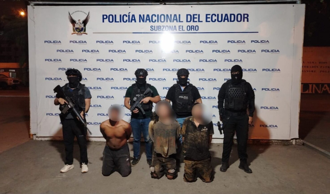 ¡Cayó banda de extorsionadores en Machala!