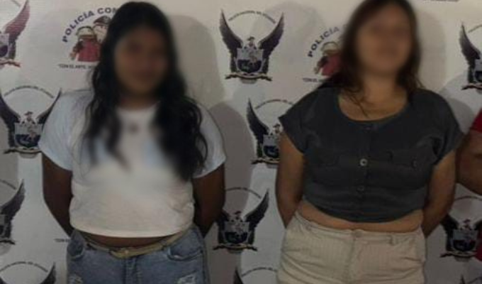 ¡Cayeron dos mujeres con tremendo arsenal en Naranjal!