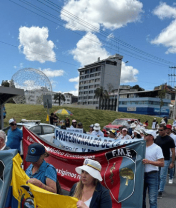 Protesta en Quito por Ley de Integridad Pública