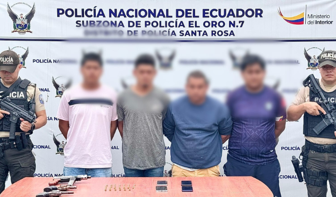 ¡Atrapan a cuatro armados en Santa Rosa!