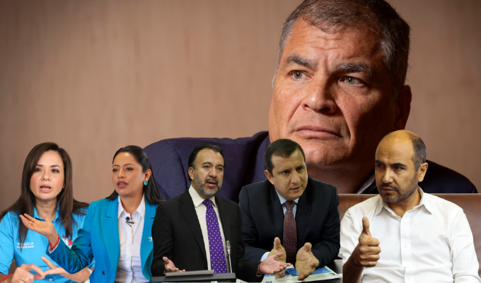 Cinco líderes correístas piden una renovación urgente a Rafael Correa