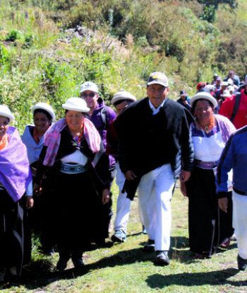 Prefecto de Tungurahua recorre comunidades de Chibuleo y Juan Benigno
