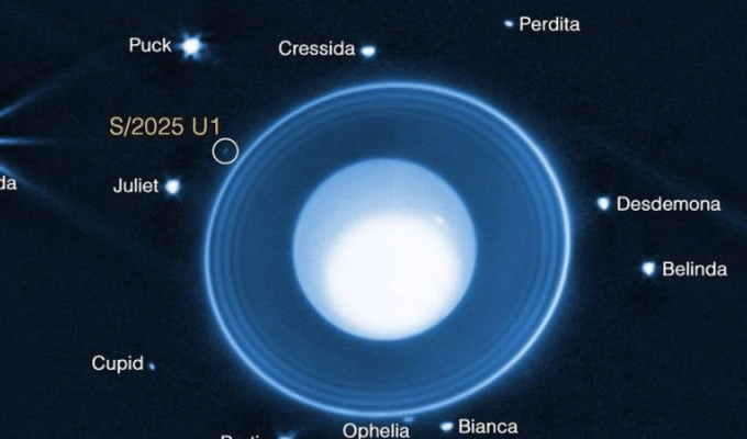 ¡James Webb encuentra una nueva luna en Urano!