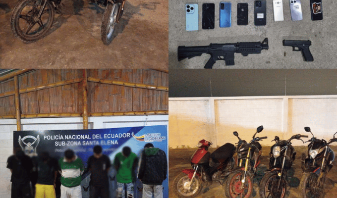 Golpe al crimen en Santa Elena: 8 aprehendidos por armas y droga