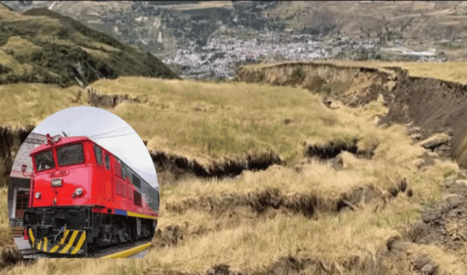 Tren Nariz del Diablo en peligro por movimientos de tierra en Alausi