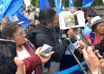 Fiscalía indaga denuncia de Yaku Pérez contra Noboa y su esposa