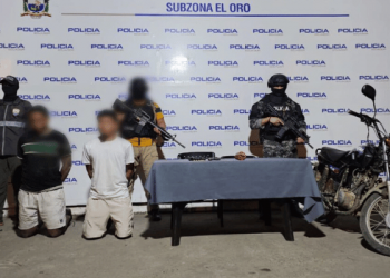 Cayeron dos de «Los Lobos» con armas y explosivos en Machala