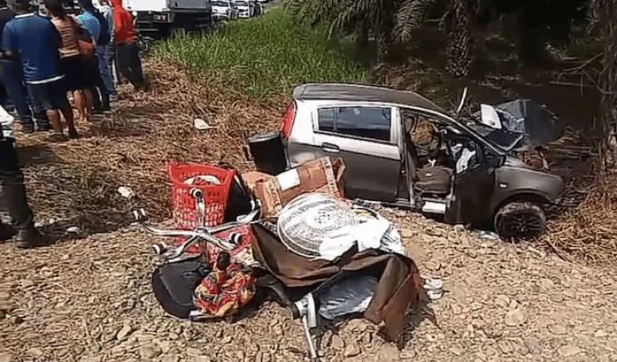Múltiple choque en Guayas deja varios heridos y caos en la vía
