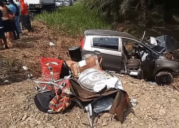 Múltiple choque en Guayas deja varios heridos y caos en la vía