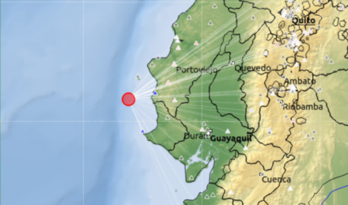 Temblor 5.5 sacudió la costa de Ecuador este viernes Se sintió fuerte