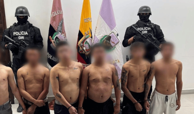 Manabí: caen seis de «Los Choneros» tras hecho violento en Manta
