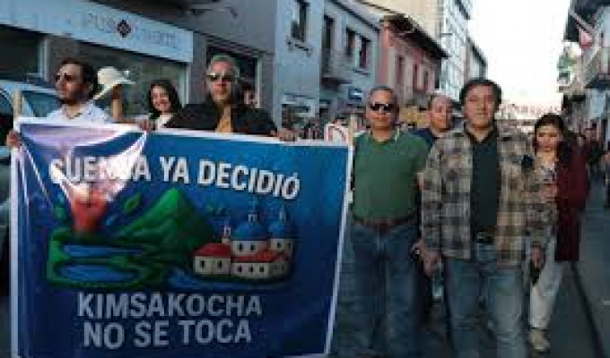 Cuenca se vuelca a la Marcha por el Agua: “Quimsacocha no se toca”