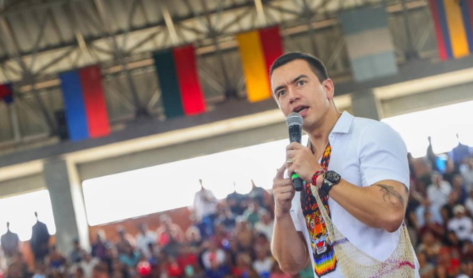 Daniel Noboa reafirma que buscará una Asamblea Constituyente
